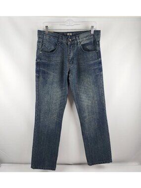 F.U.S.A.I. Jeans Mens 32x31 Blue Casual Streetwear Y2K 00s Comfort Pockets